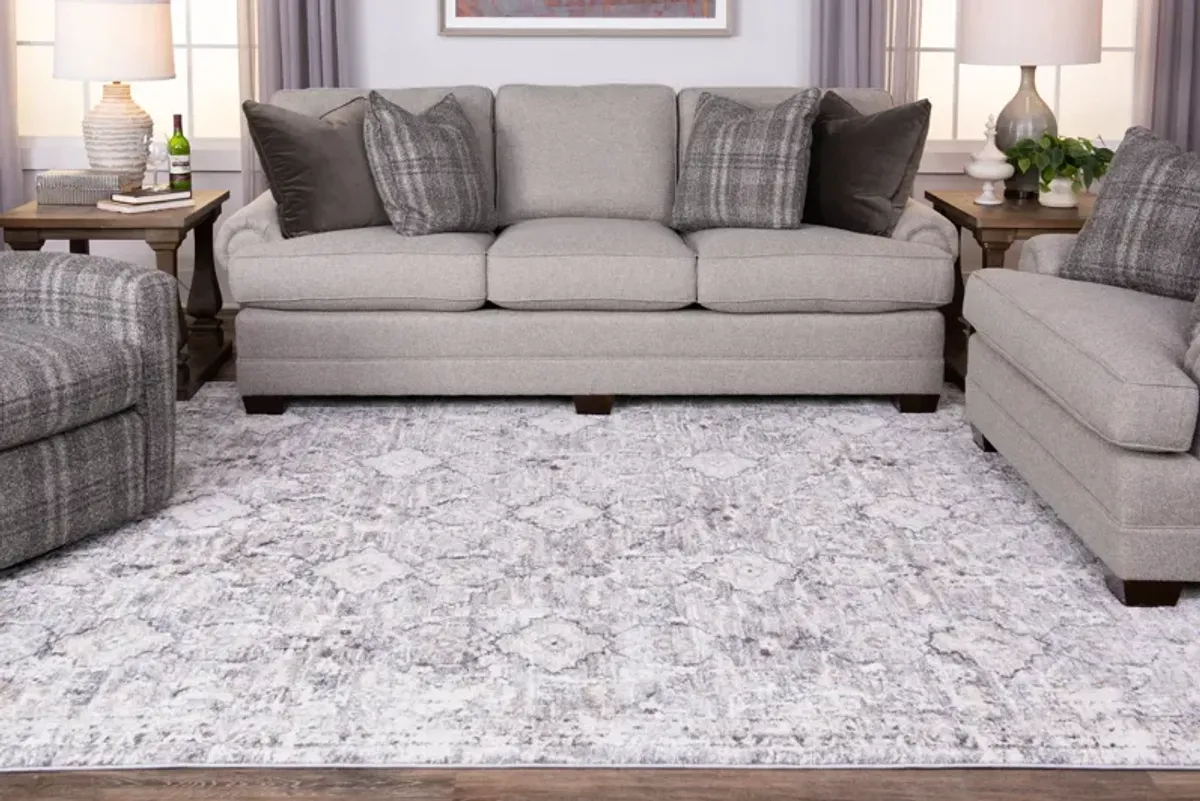 Theory Natural Grey Area Rug - 2 7  X 4 0  