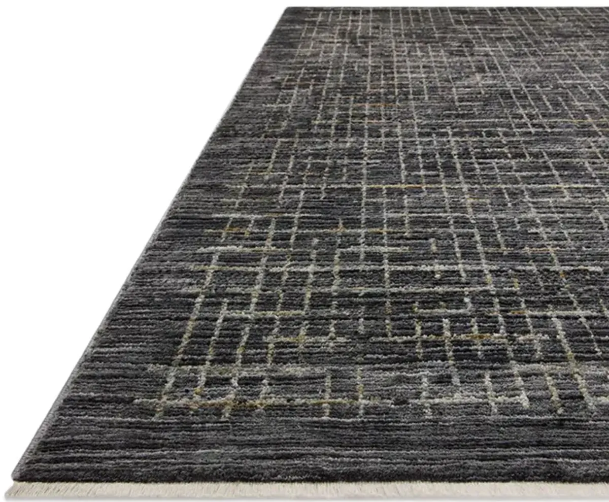 Soho Onyx Silver 2 7  x 8 0  Area Rug