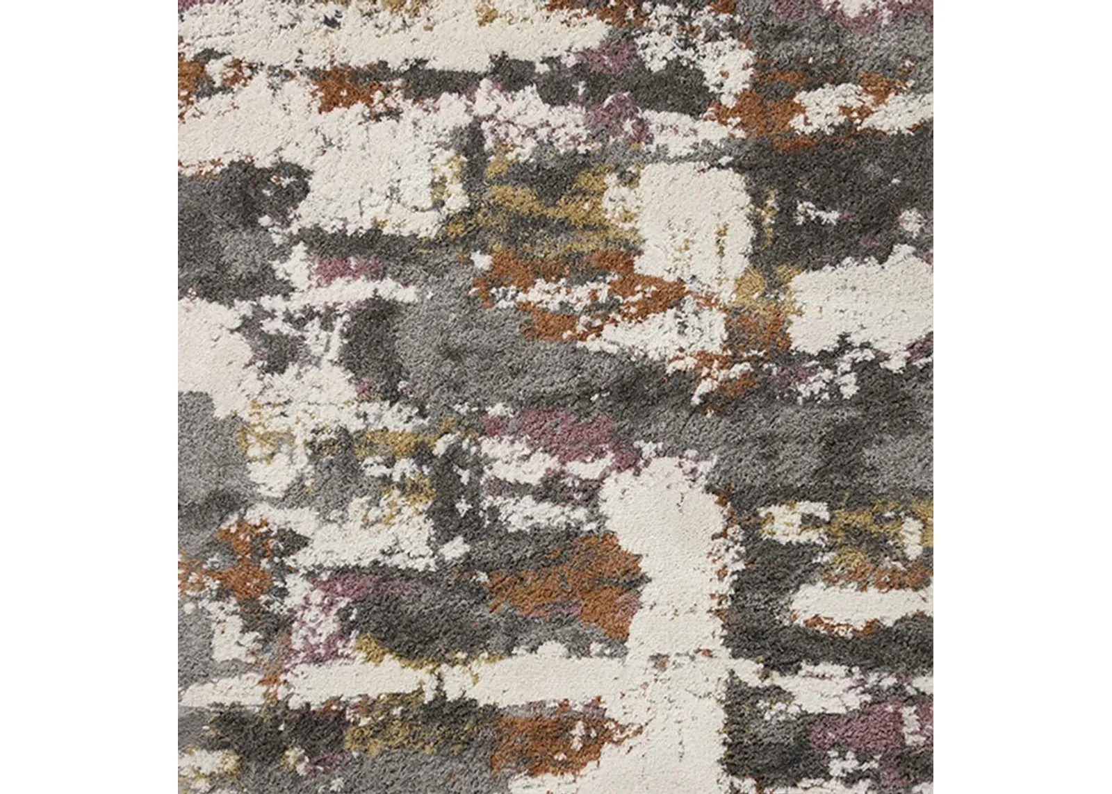 Levitt Shag Ivory Multi 2 7  x 7 6  Area Rug