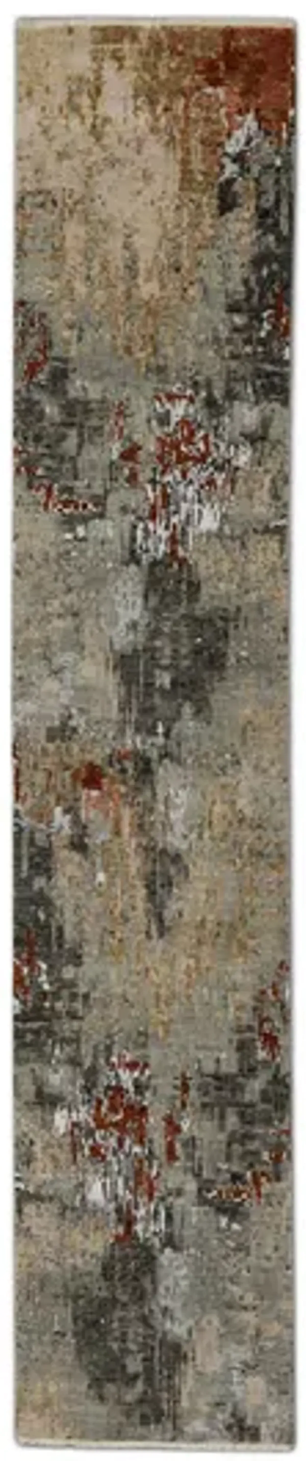 Hand Knotted - 2 5  x 12 3  Area Rug