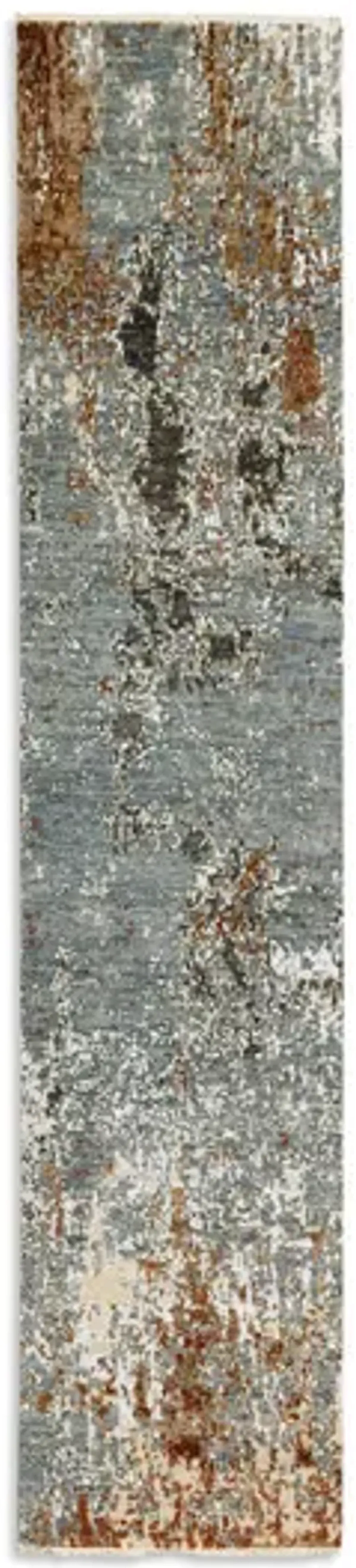 Hand Knotted 2 7  X 12 1  Area Rug