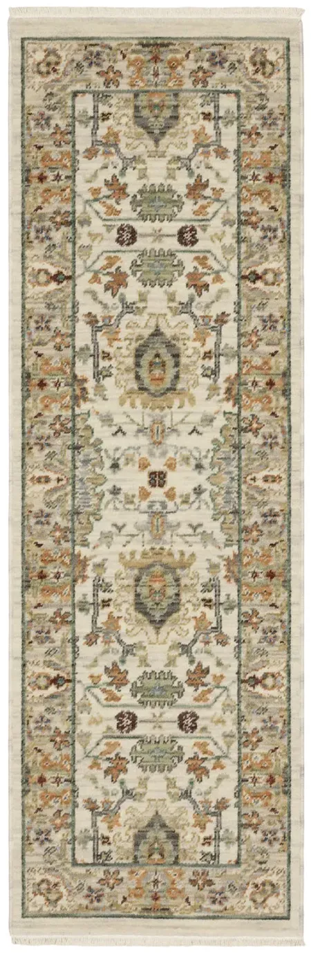 Lucca Ivory Multi 2 0  x 6 0  Area Rug