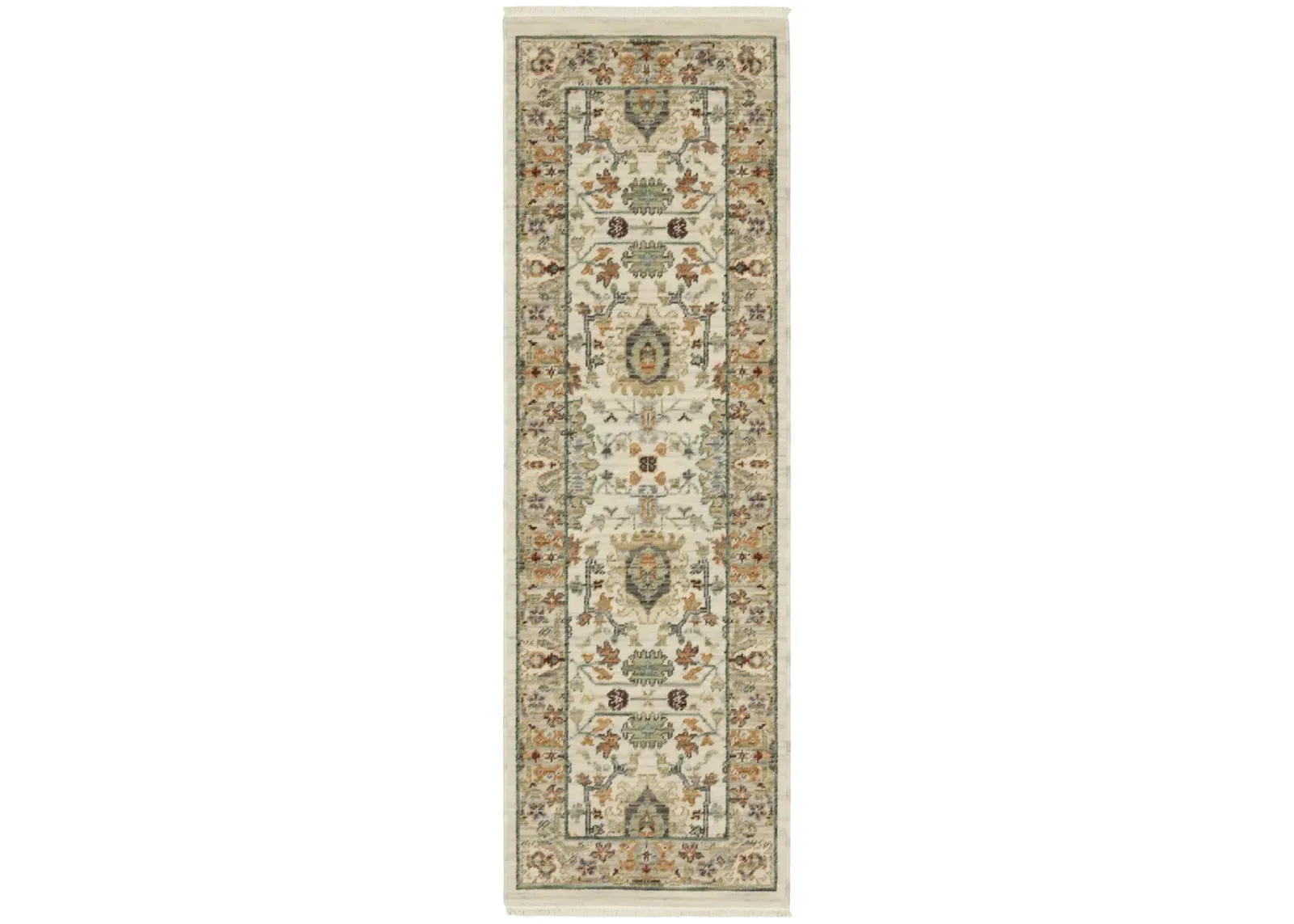 Lucca Ivory Multi 2 0  x 6 0  Area Rug