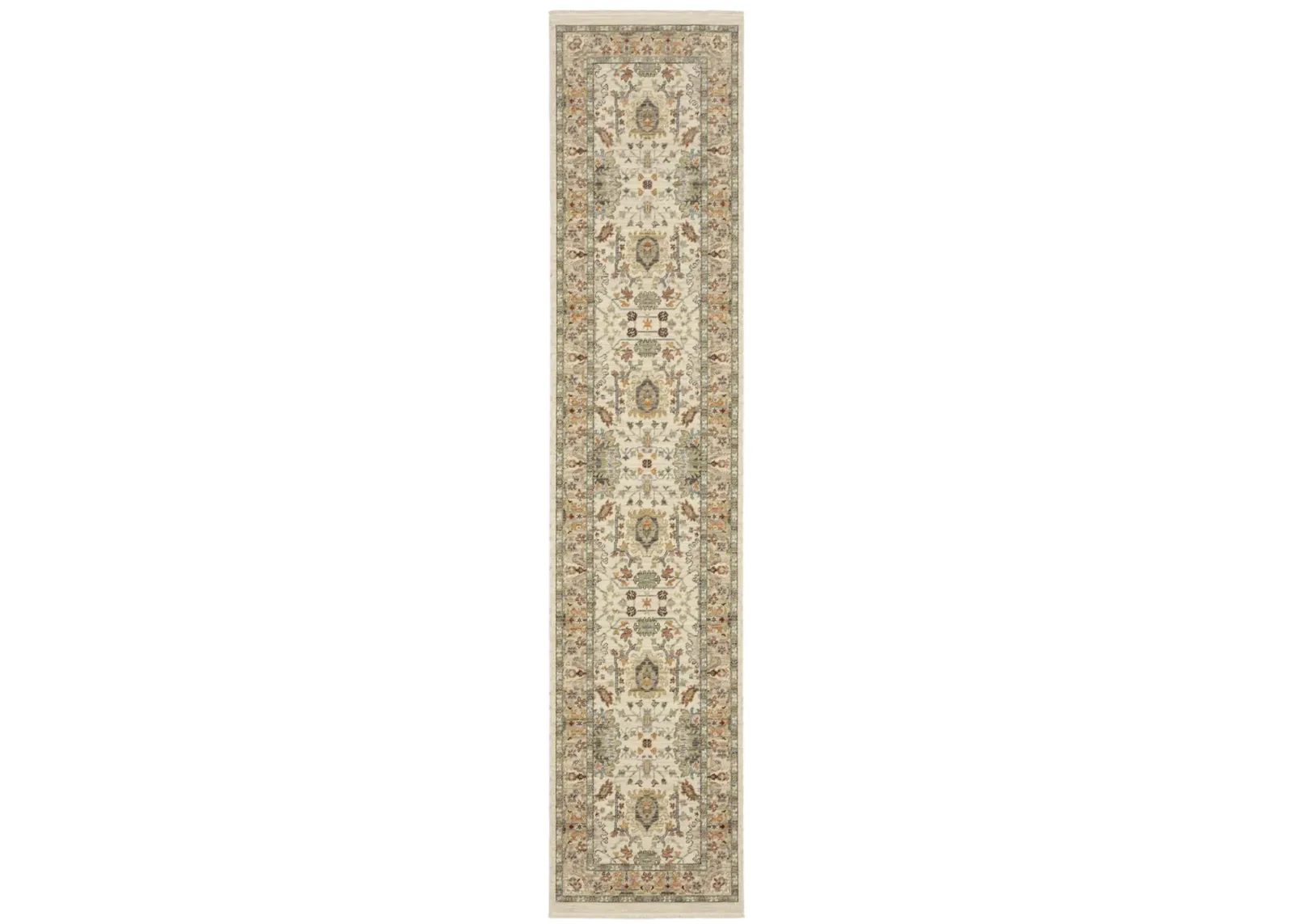 Lucca Ivory Multi 2 6  x 12 0  Area Rug