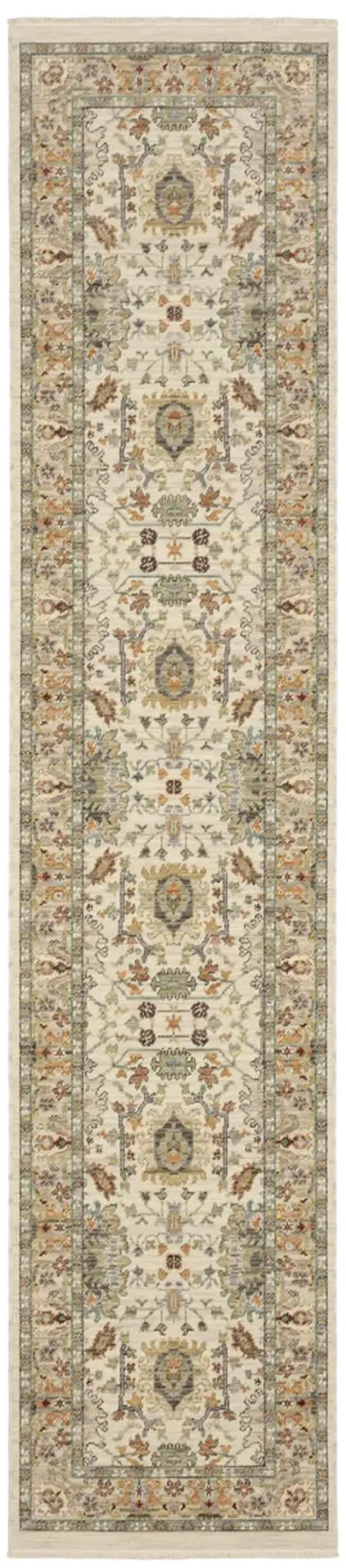 Lucca Ivory Multi 2 6  x 12 0  Area Rug