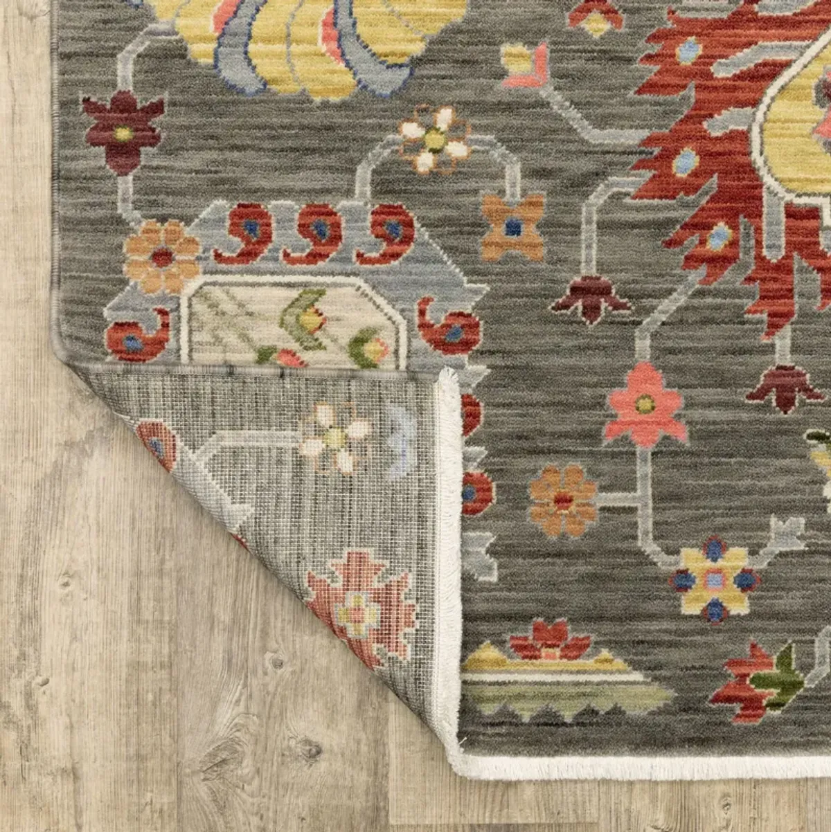 Lucca Grey Multi 2 0  x 6 0  Area Rug