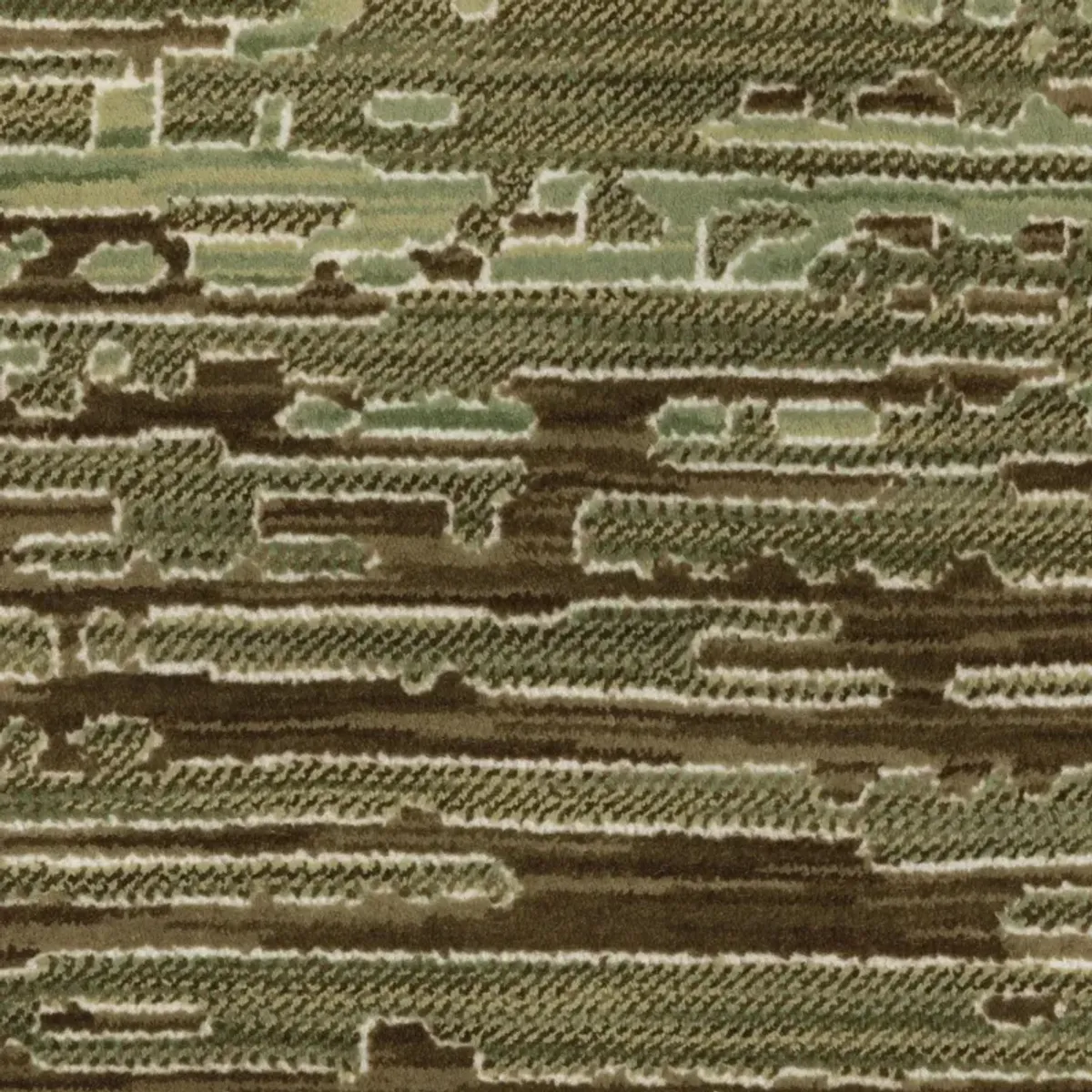 Reed Beige Green Area Rug - 2 3  X 7 6 