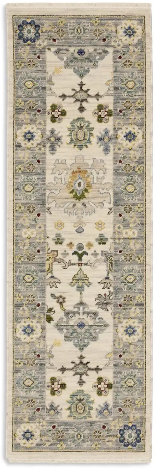 Lucca Blue Ivory - 2 0  x 6 0  Area Rug