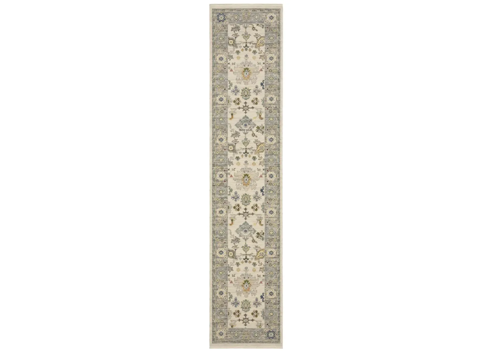 Lucca Blue Ivory - 2 6  x 12 0  Area Rug