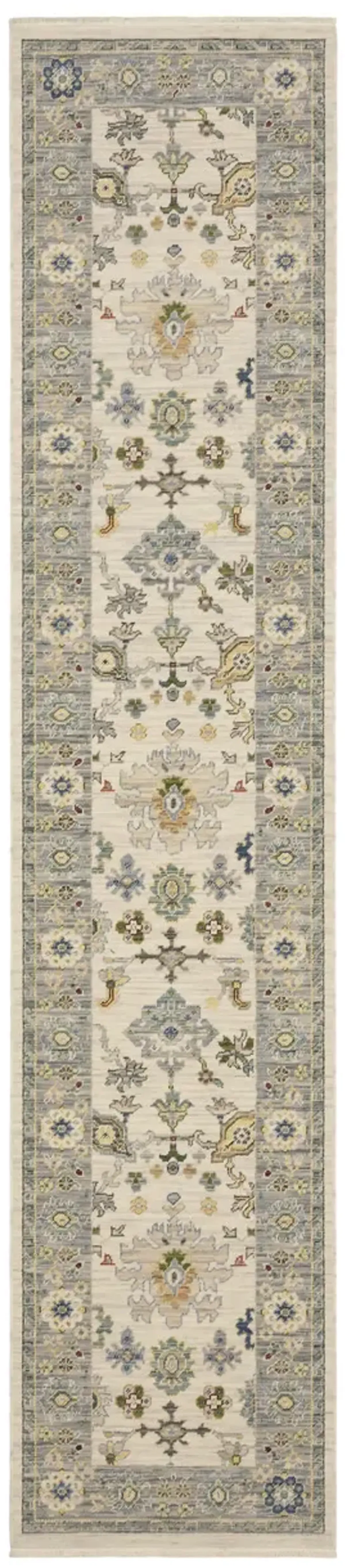 Lucca Blue Ivory - 2 6  x 12 0  Area Rug