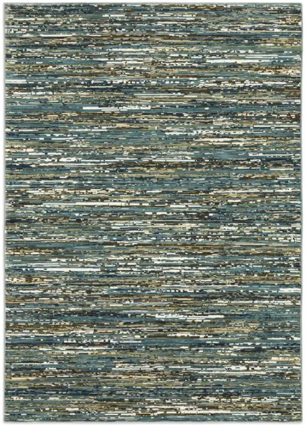 Reed Blue Multi 2 3  x 7 6  Area Rug