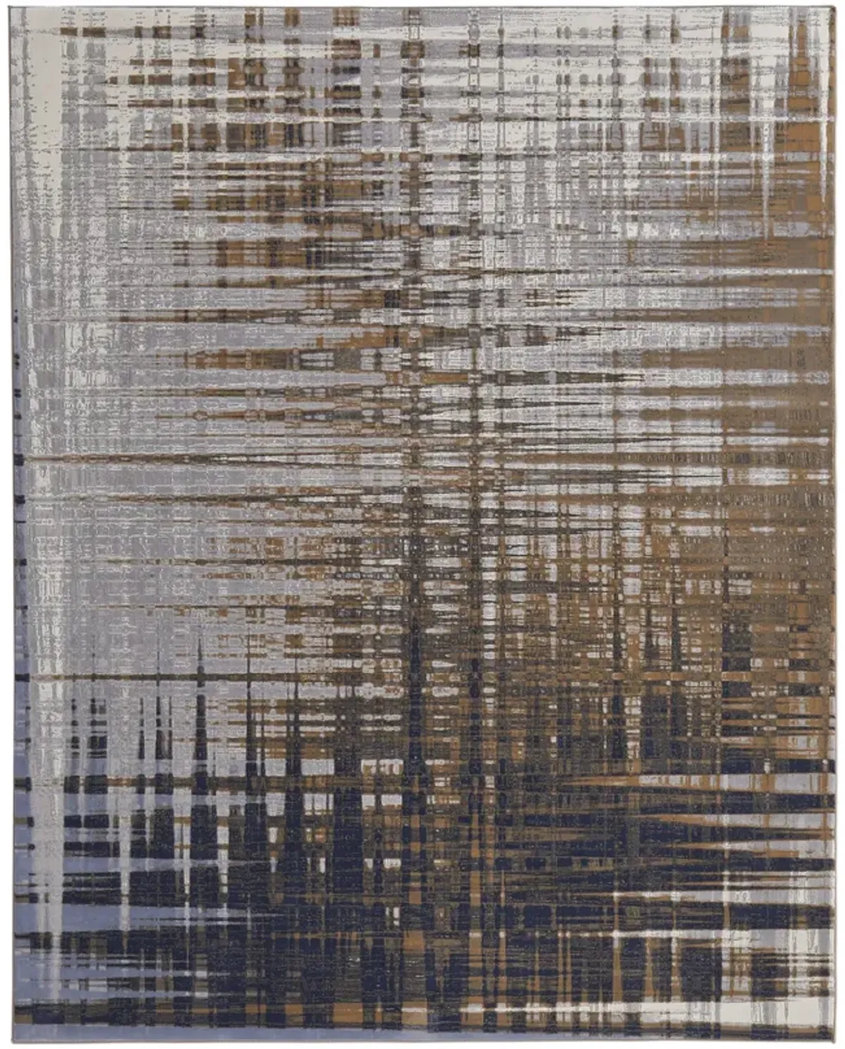 Clio Navy Gray 2 9  x 7 10  Area Rug
