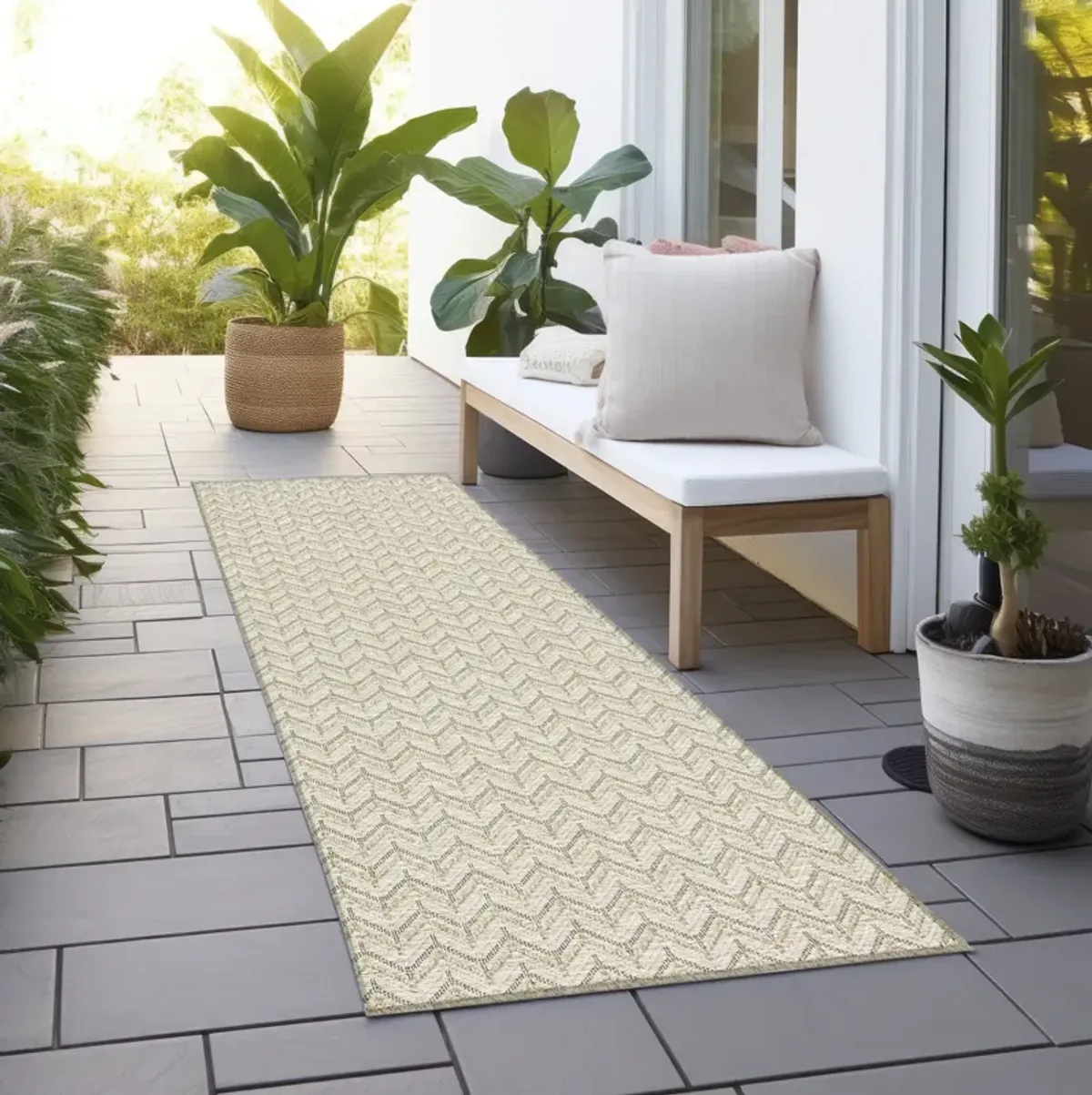 Bali Beige - 2 3  X 7 5  Area Rug