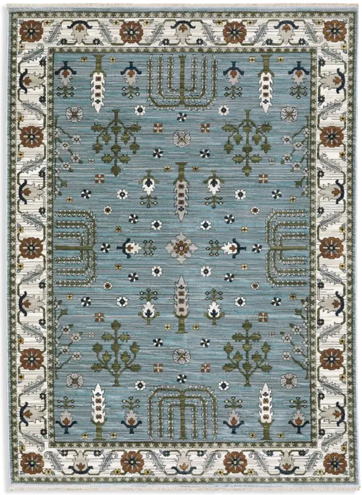 Keira Blue Green Area Rug - 2 3  x 7 6 