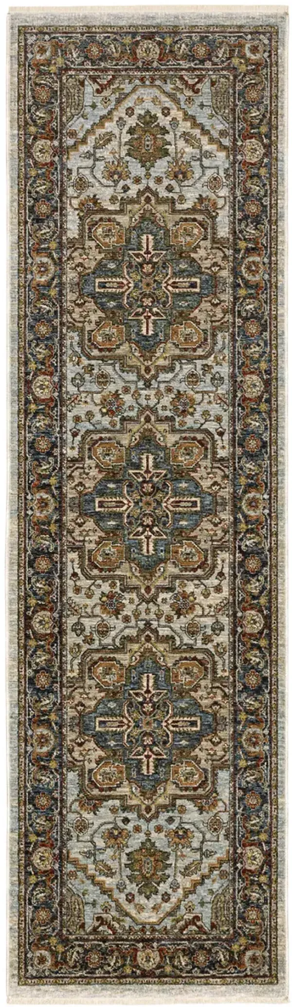 Aberdeen Medallion Ivory Area Rug - 2 3  X 7 6 