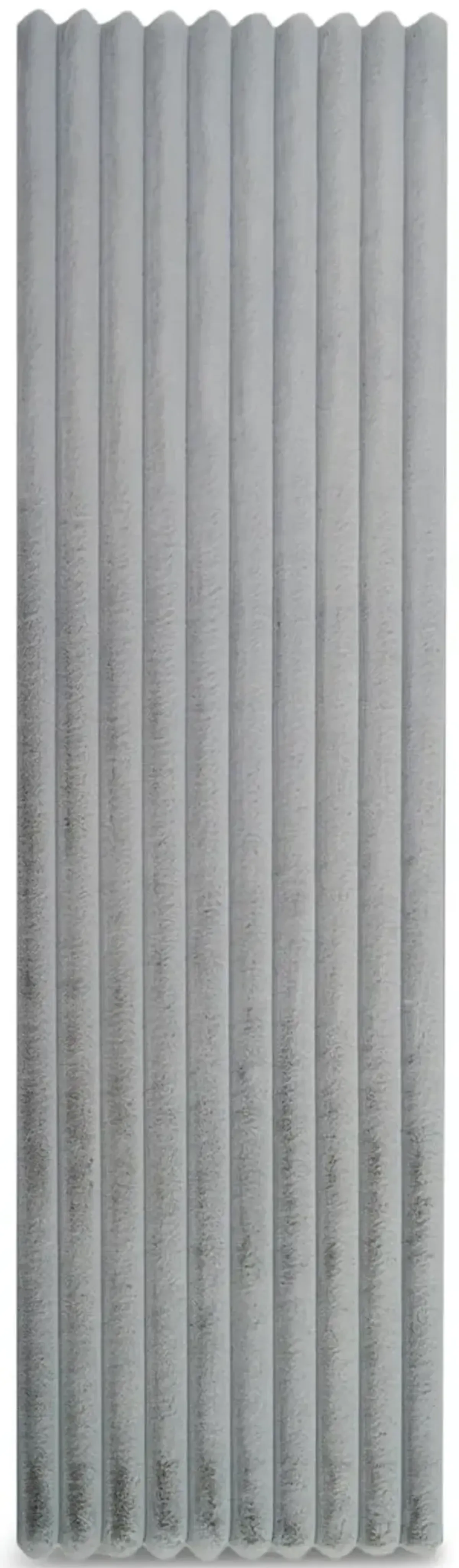 Madrid Corded Shag Silver Area Rug - 2 0  X 8 0 