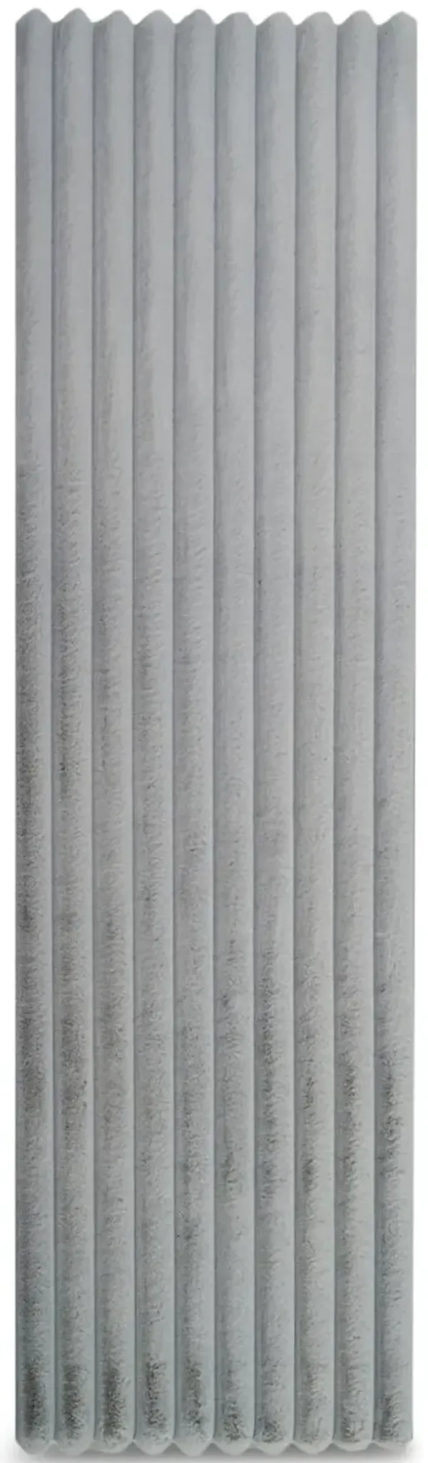 Madrid Corded Shag Silver Area Rug - 2 0  X 8 0 