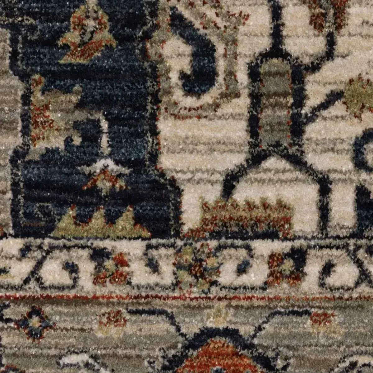 Eliana Brown Blue Area Rug - 2 3  x 7 6 