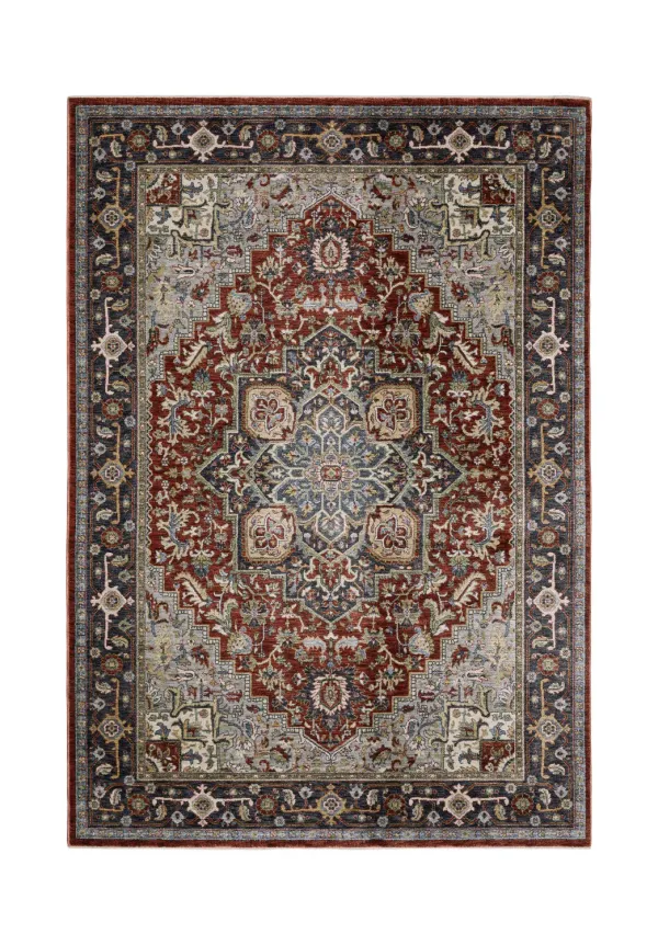 Eliana Medallion Ruby Area Rug - 2 3  x 7 6 