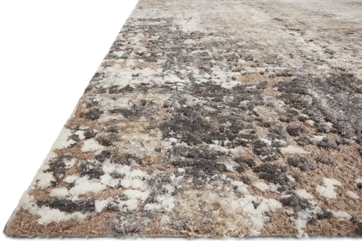 Theory Taupe Grey Area Rug - 2 7  X 7 8 