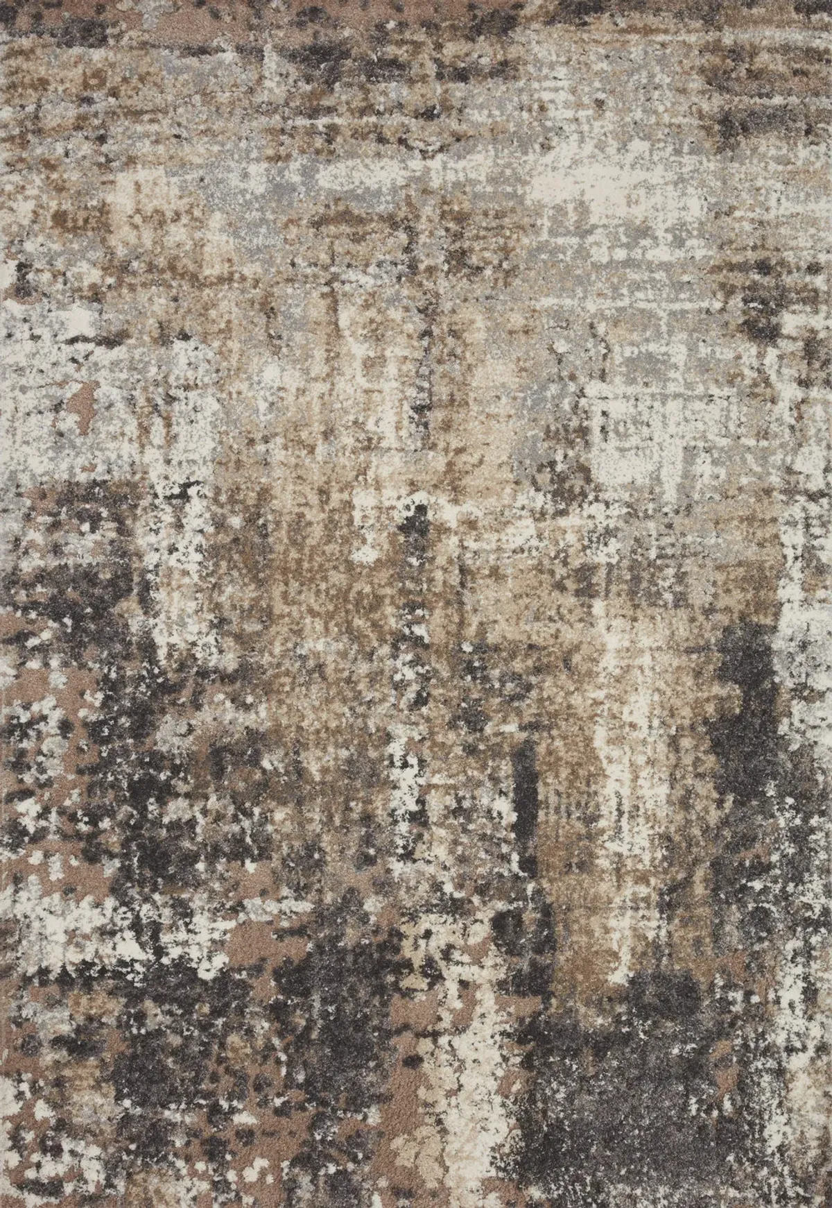Theory Taupe Grey Area Rug - 2 7  X 7 8 
