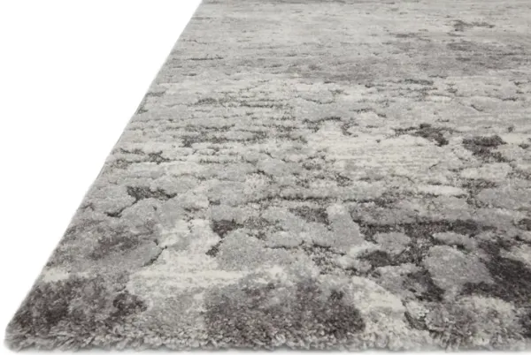 Theory Charcoal Grey Area Rug - 2 7  X 10 10 