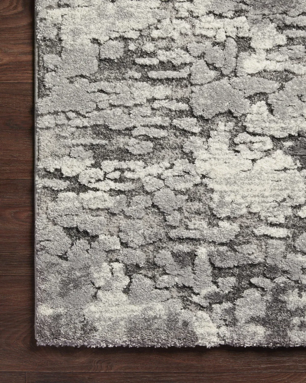 Theory Charcoal Grey Area Rug - 2 7  X 13 0 