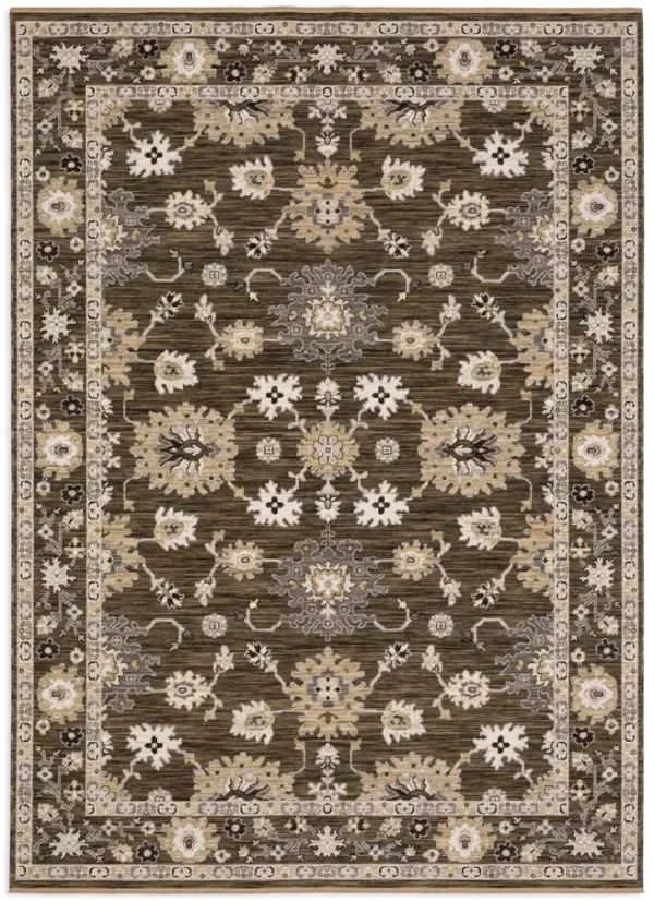 Acacia Kashan Coffee Area Rug - 2 6  X 10 0 