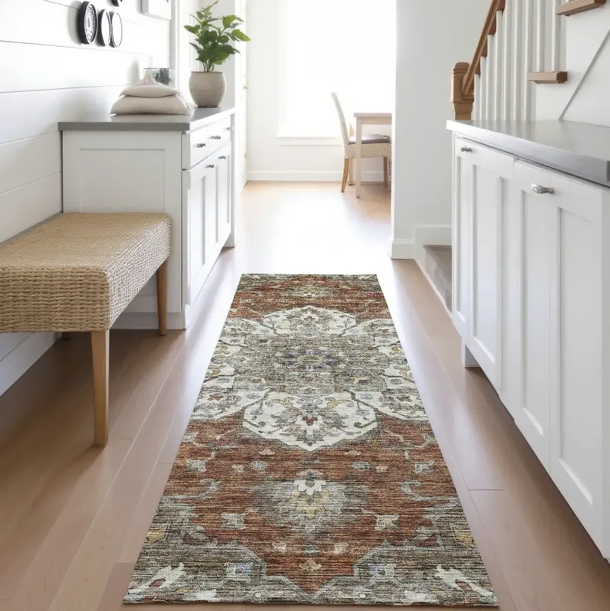 Silk Road Paprika Washable Area Rug - 2 3  X 7 6 