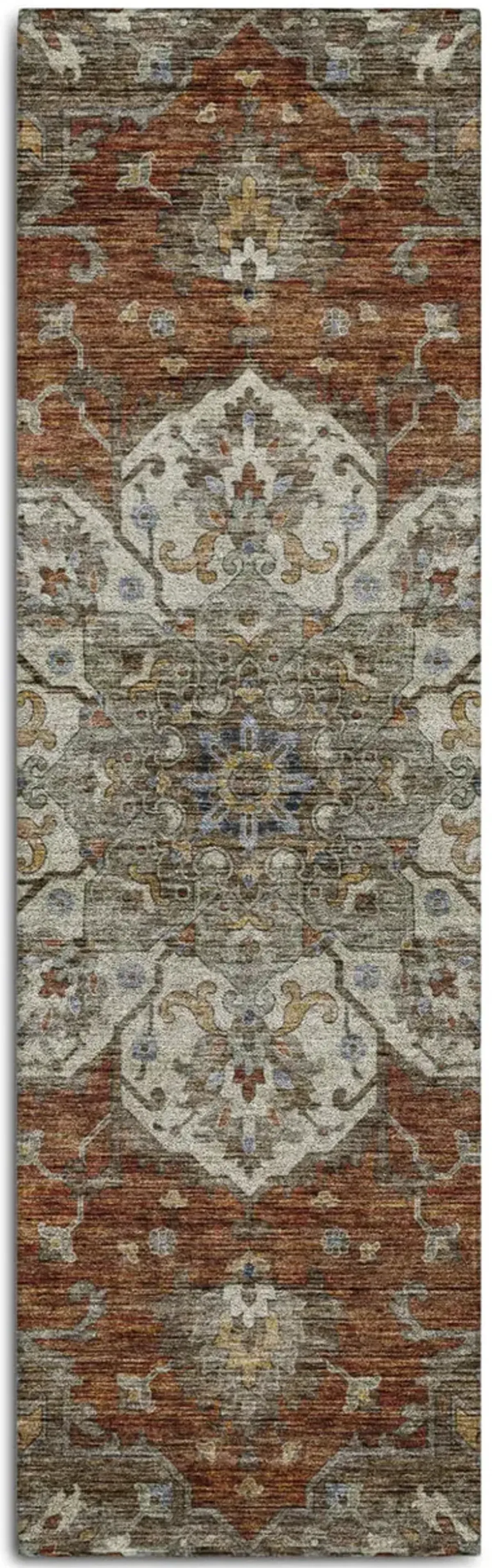 Silk Road Paprika Washable Area Rug - 2 3  X 7 6 