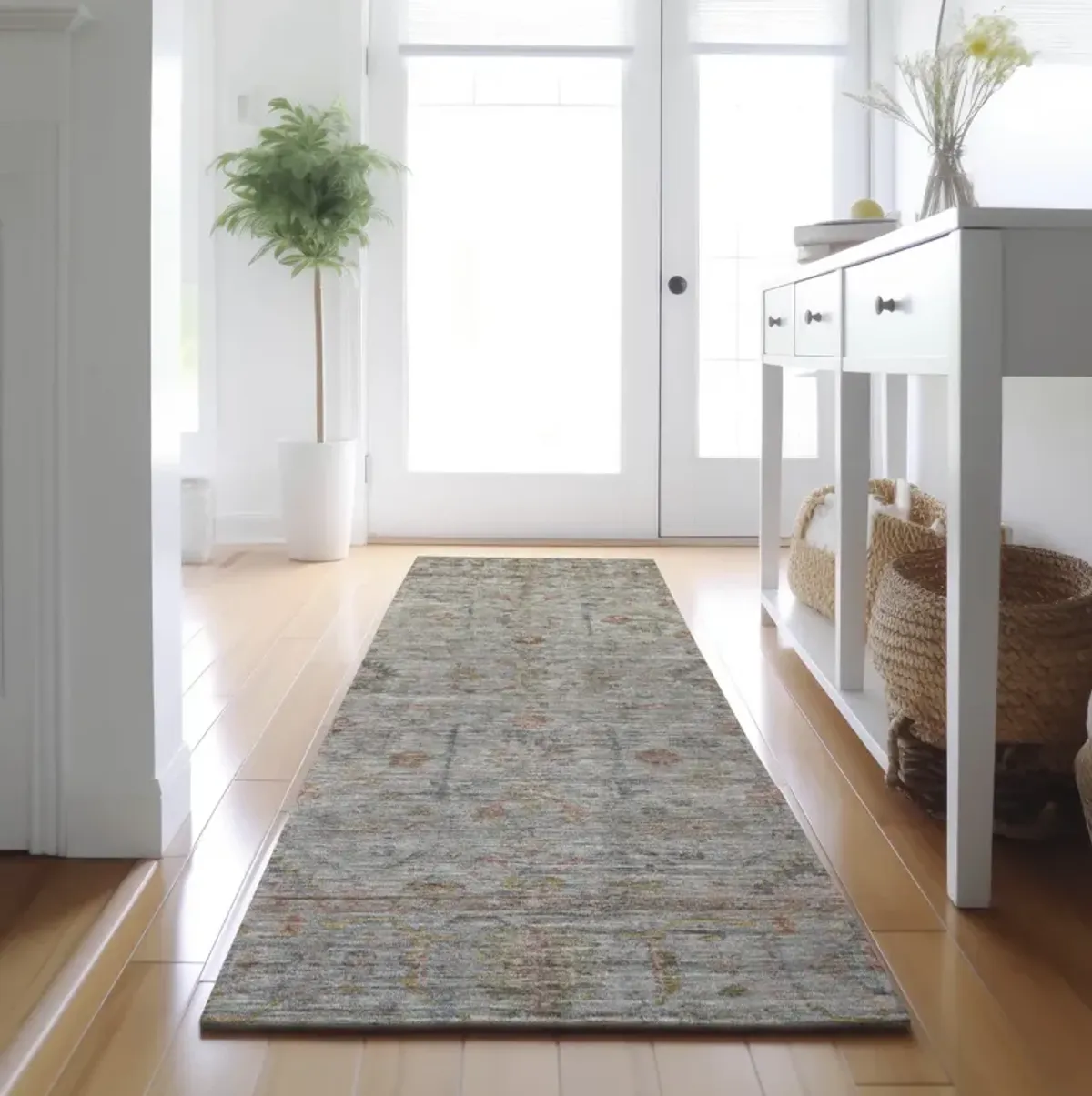 Ravenna Taupe Washable Area Rug - 2 3  X 7 6 