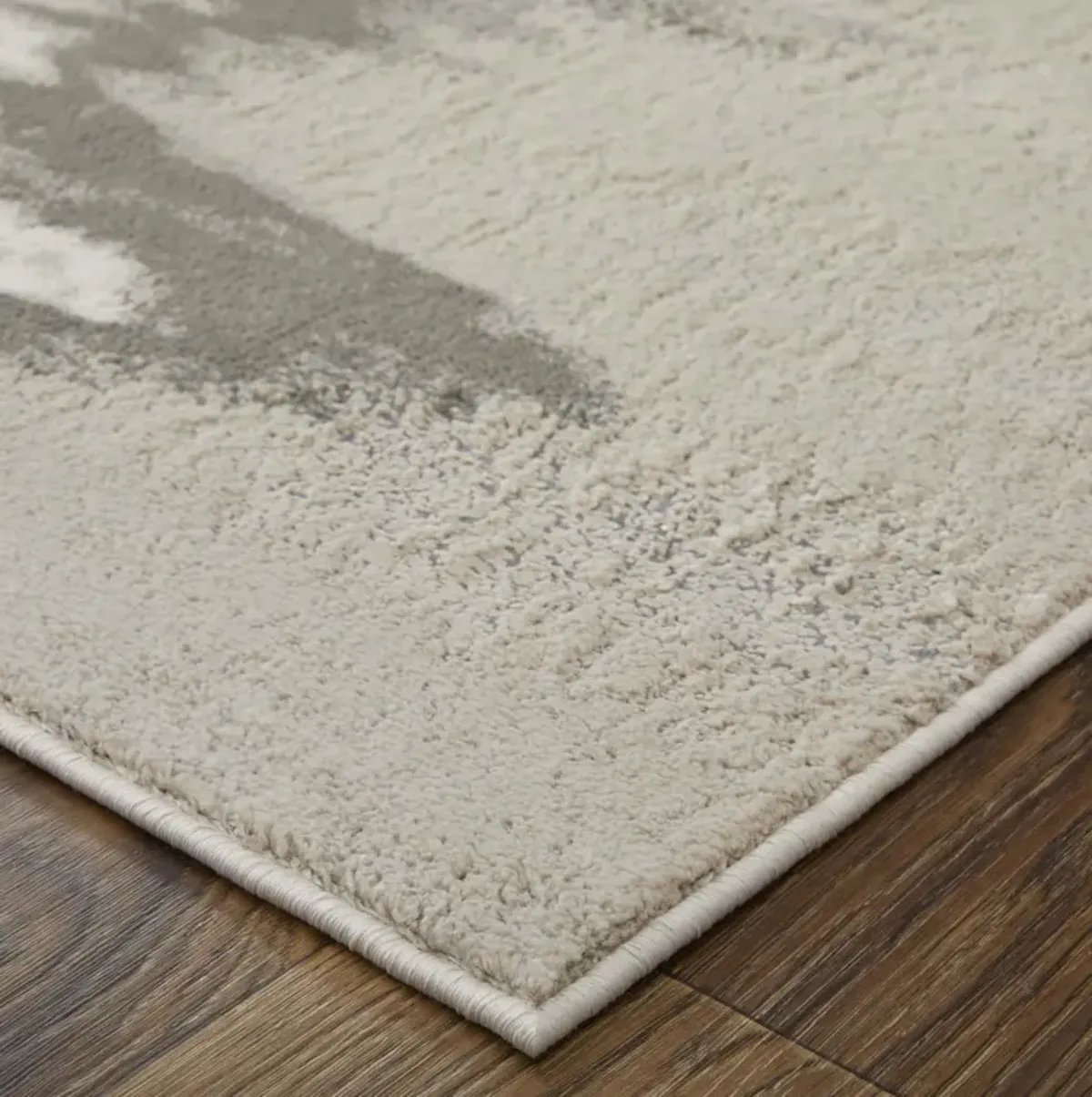 Micah Zap Ivory Silver 13 0  x 20 0  Area Rug