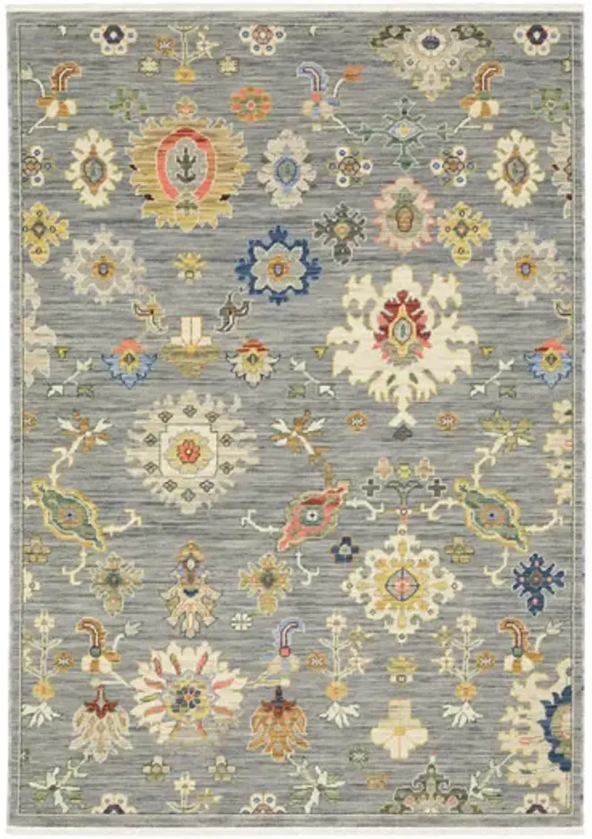 Lucca Grey Multi 9 10  x 12 1  Area Rug