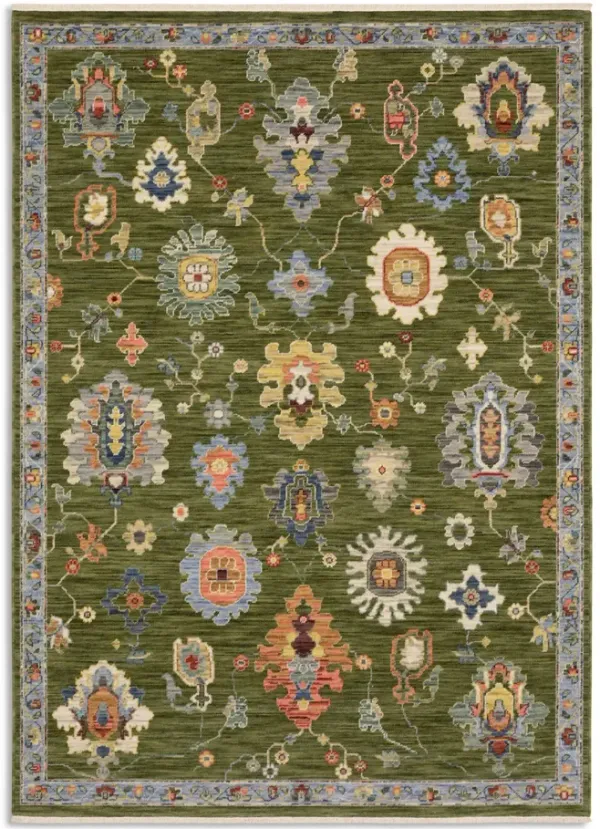 Lucca Spruce Multi Area Rug - 9 10  X 12 10 