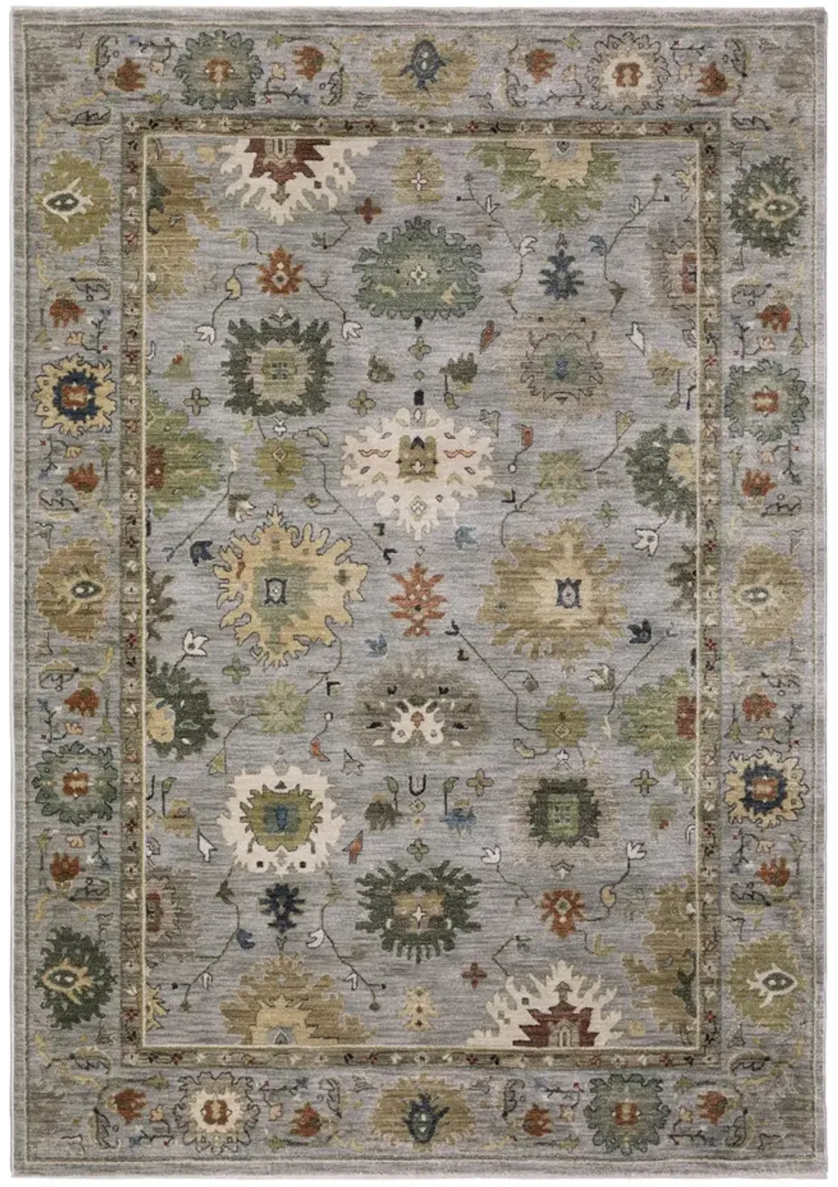 Eliana Mahal Baltic w Green Area Rug - 9 10  x 12 10 