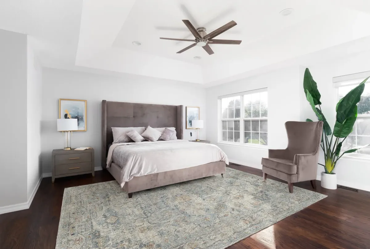 Solana Ivory Blue Valencia Area Rug - 12 0  X 15 0 