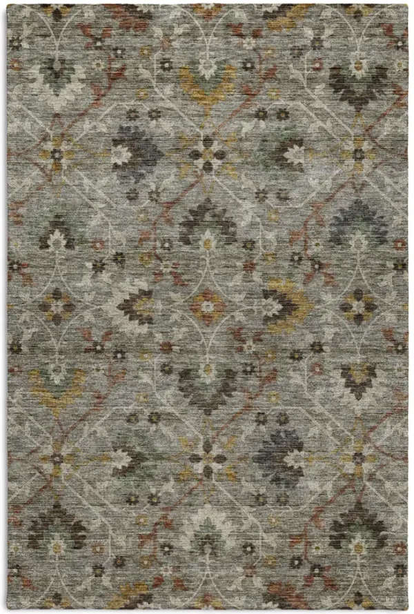 Silk Road Pewter Washable Area Rug - 10 0  X 14 0 