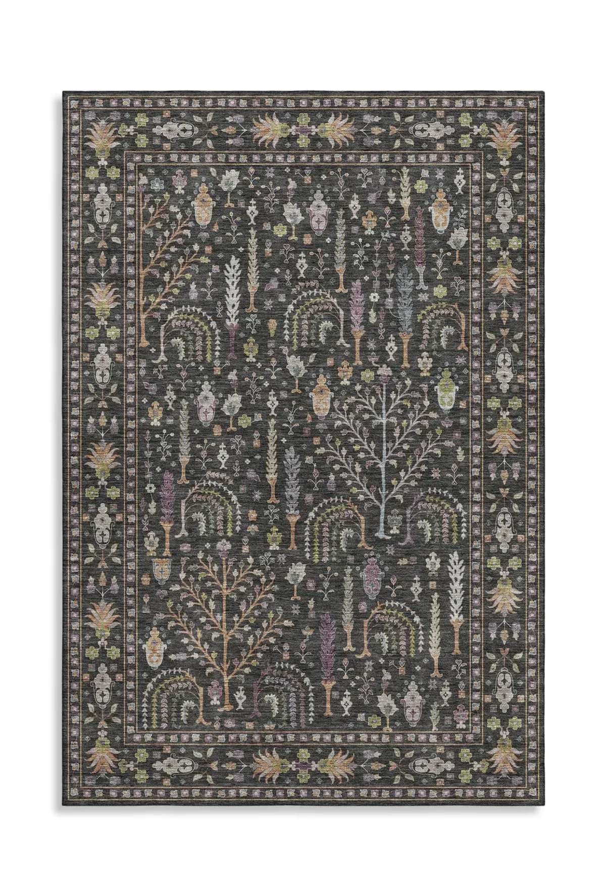 Hatay Black Washable Area Rug - 10 0  X 14 0 