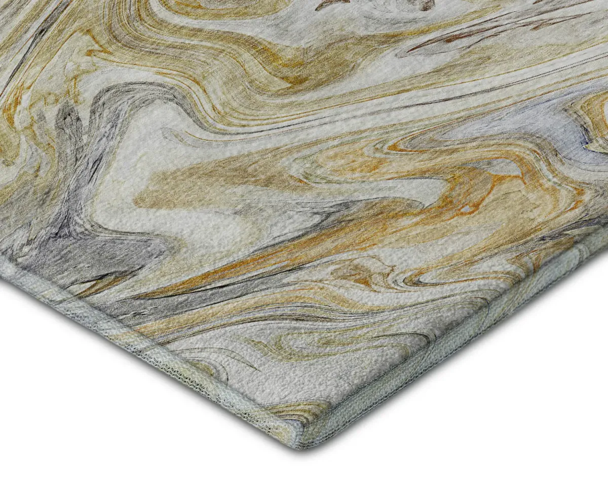 Ravenna Linen Washable Area Rug - 9 0  X 12 0 