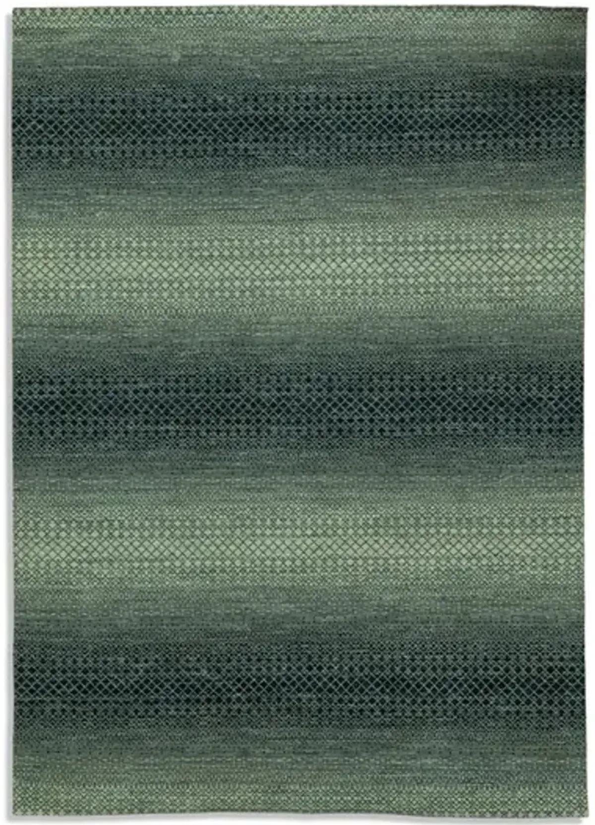 Rainbow Hand Knotted Area Rug - 9 6  X 13 6 