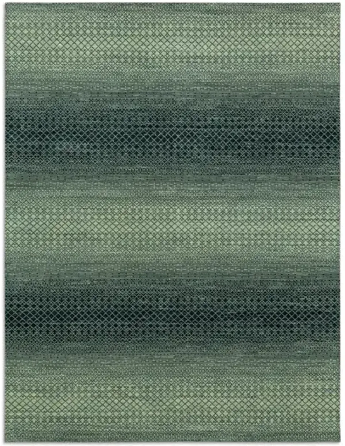Rainbow Hand Knotted Area Rug - 8 6  X 11 6 