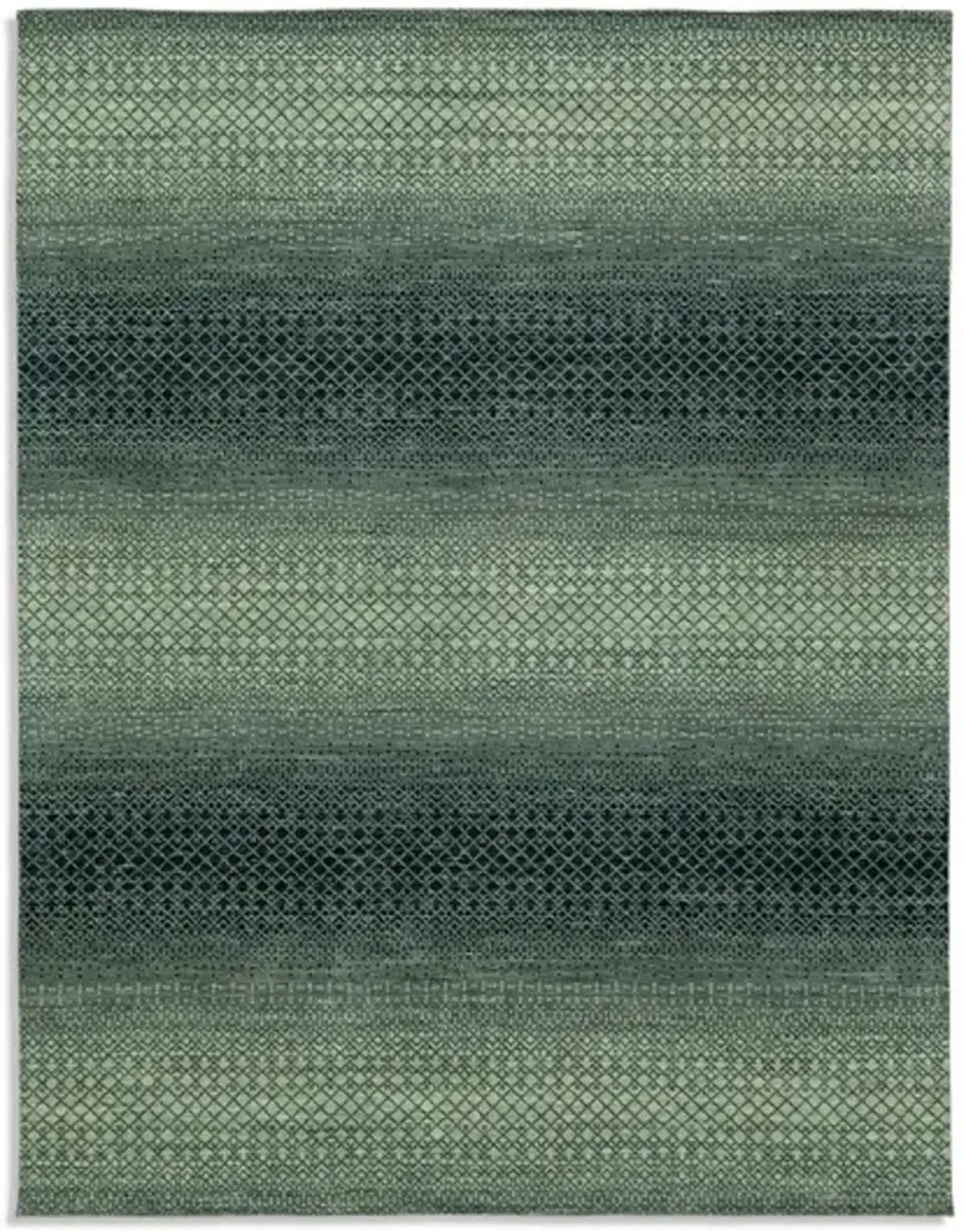 Rainbow Hand Knotted Area Rug - 8 6  X 11 6 