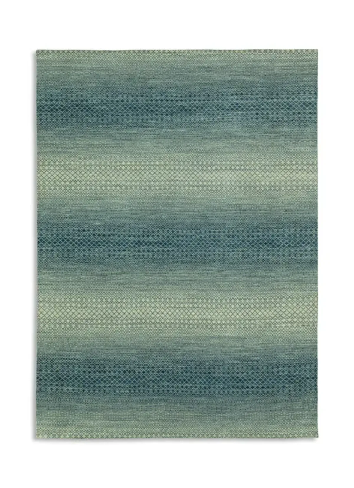 Rainbow Hand Knotted Area Rug - 8 8  X 11 8 