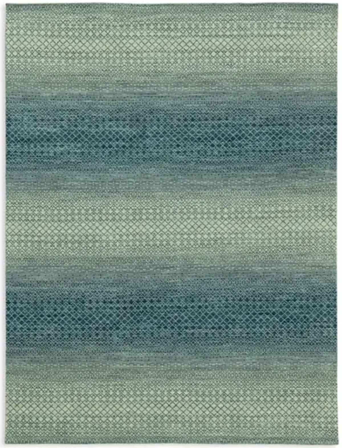 Rainbow Hand Knotted Area Rug - 8 8  X 11 8 