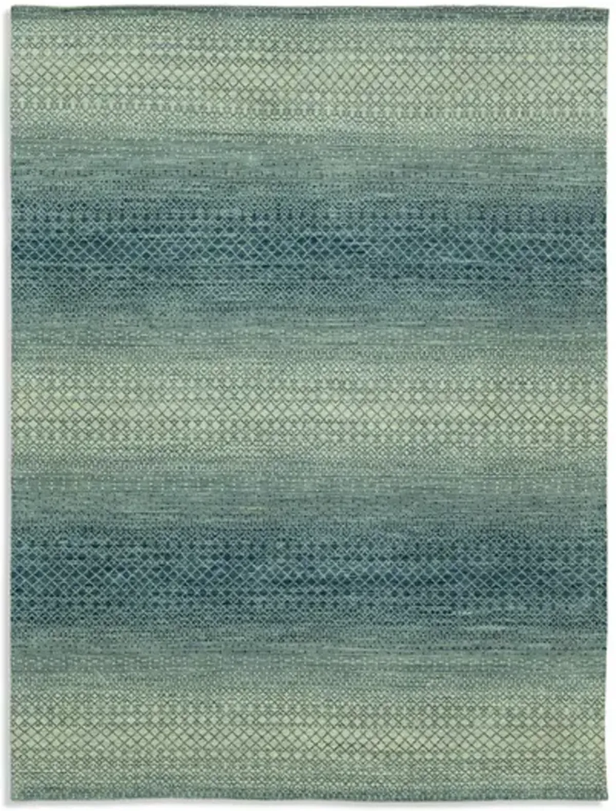Rainbow Hand Knotted Area Rug - 8 6  X 11 6 