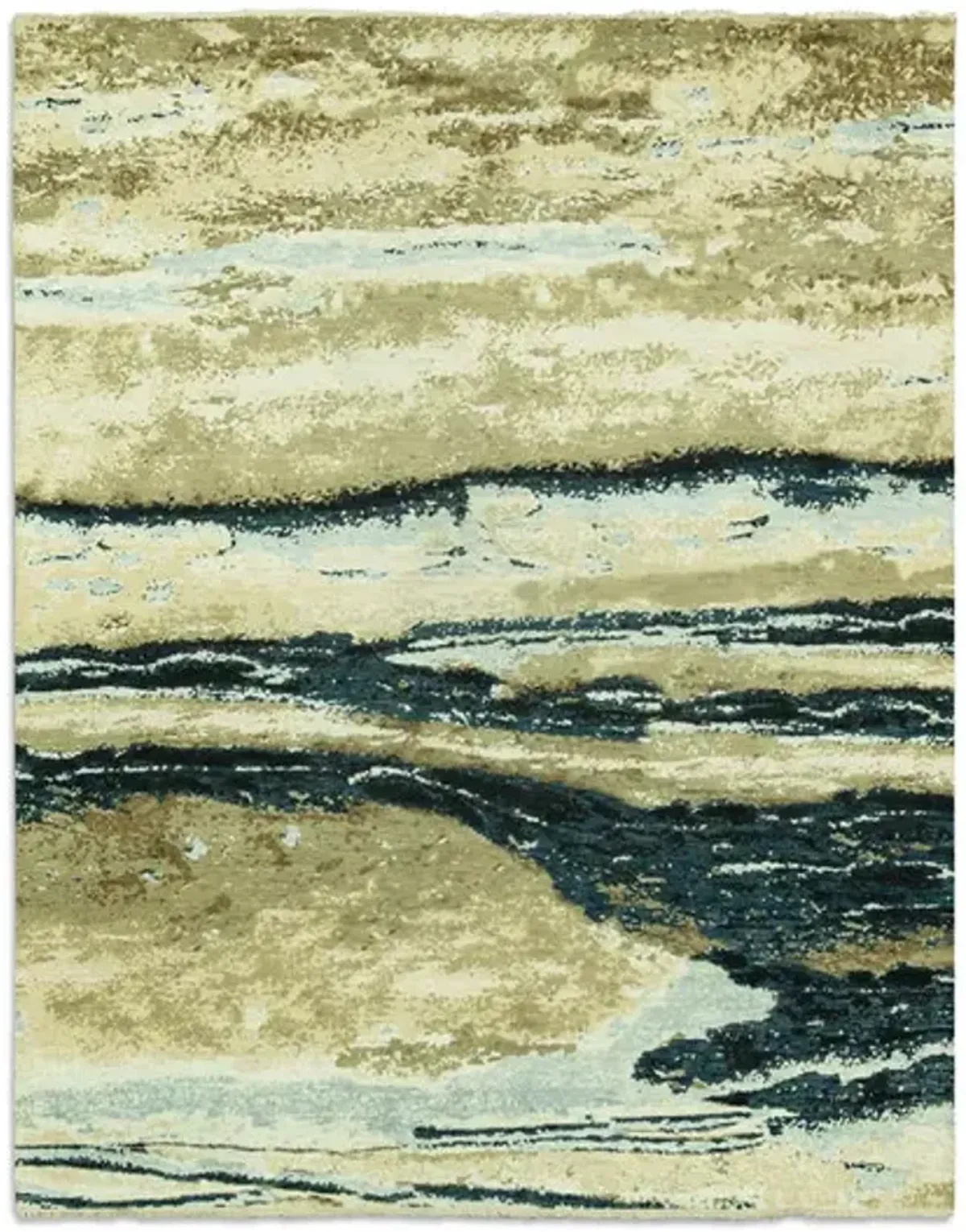 Hand Knotted Area Rug - 9 0  X 11 5 