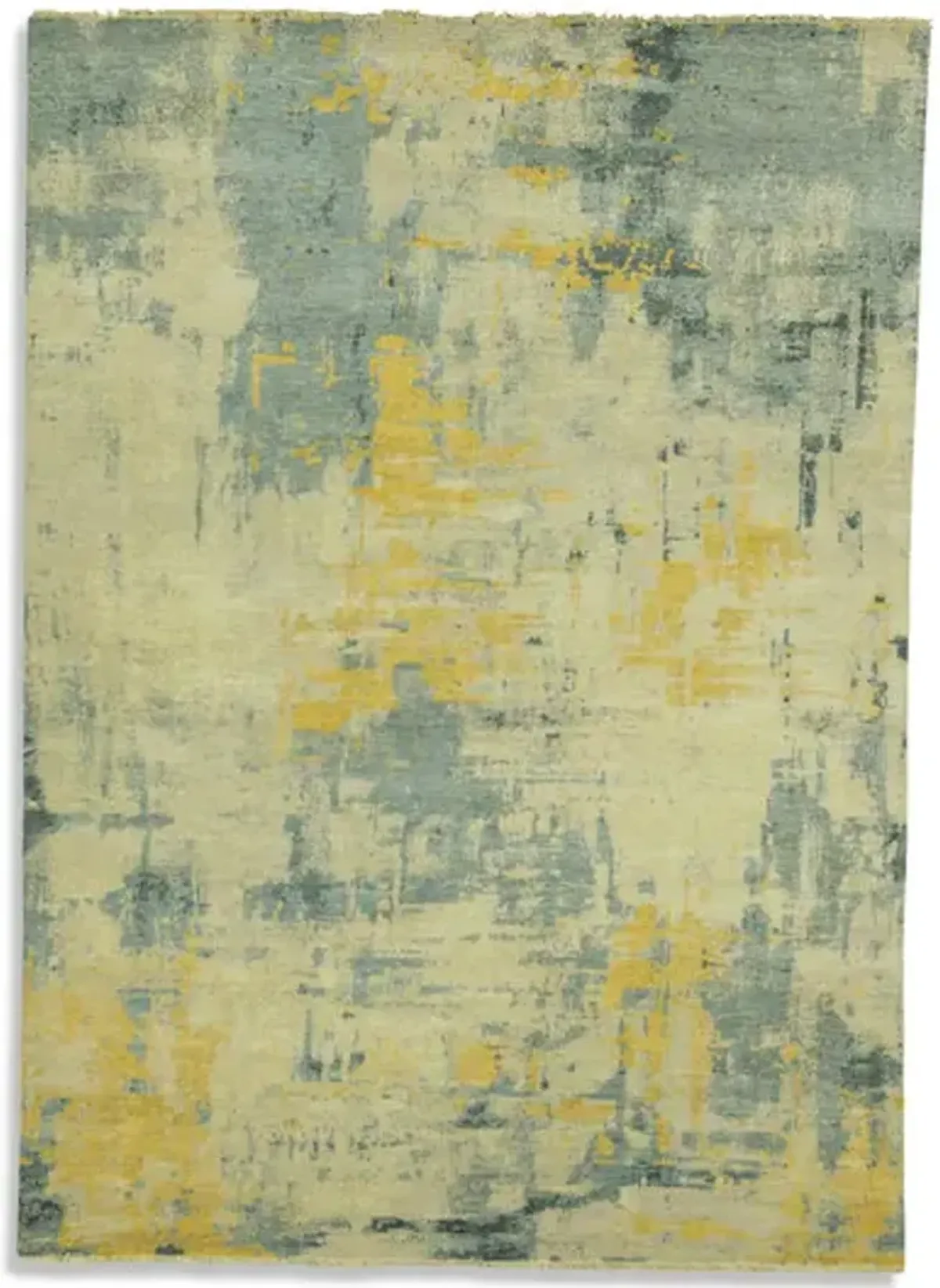 Hand Knotted Area Rug - 10 0  X 14 0 