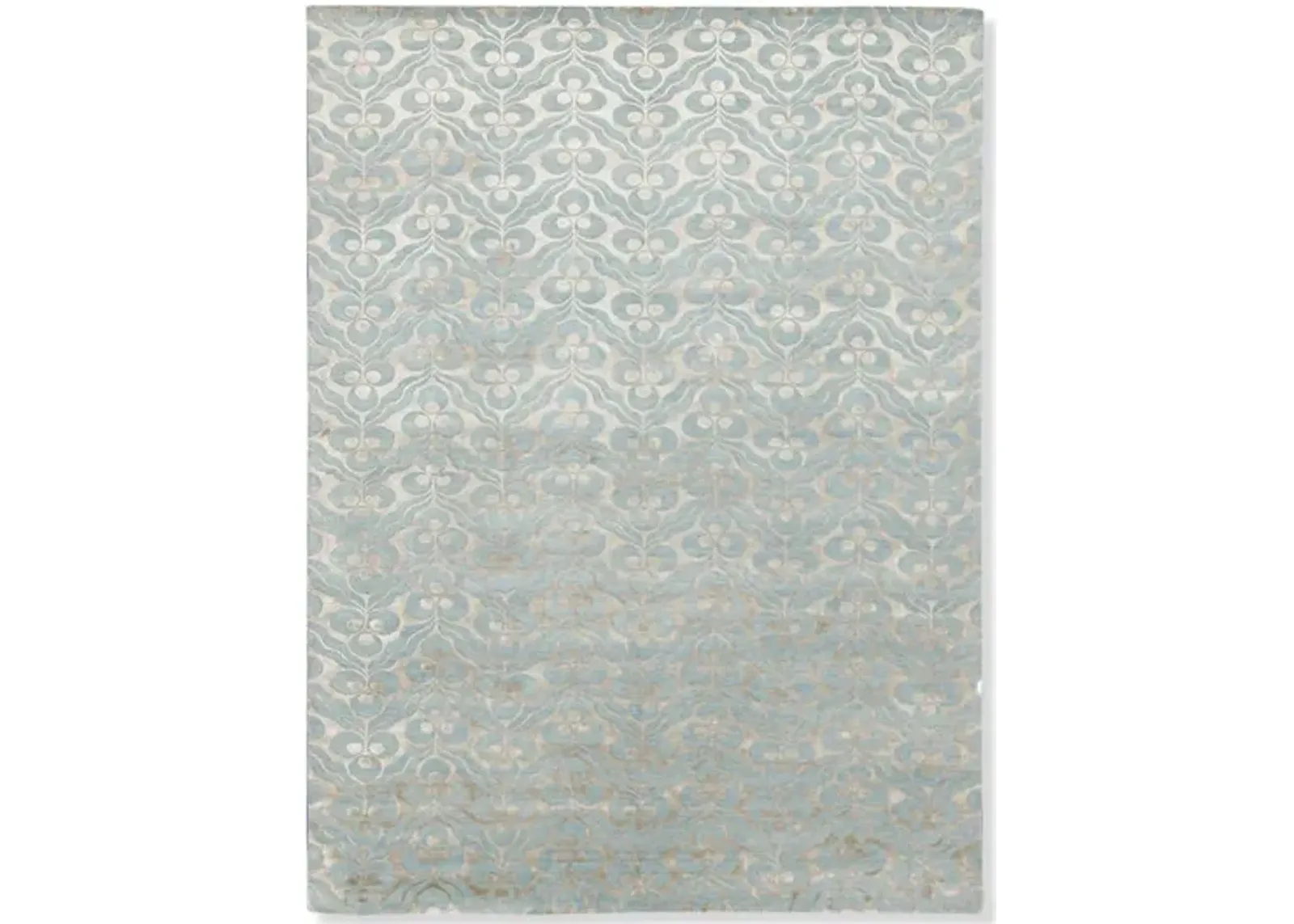 Hand Knotted Area Rug - 10 1  X 13 10 