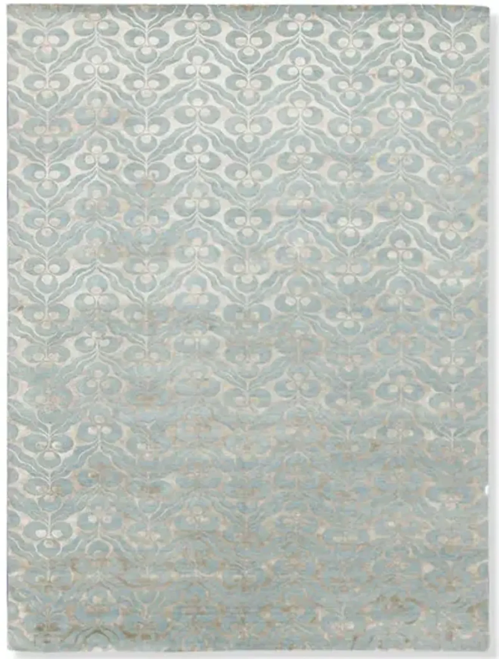 Hand Knotted Area Rug - 10 1  X 13 10 