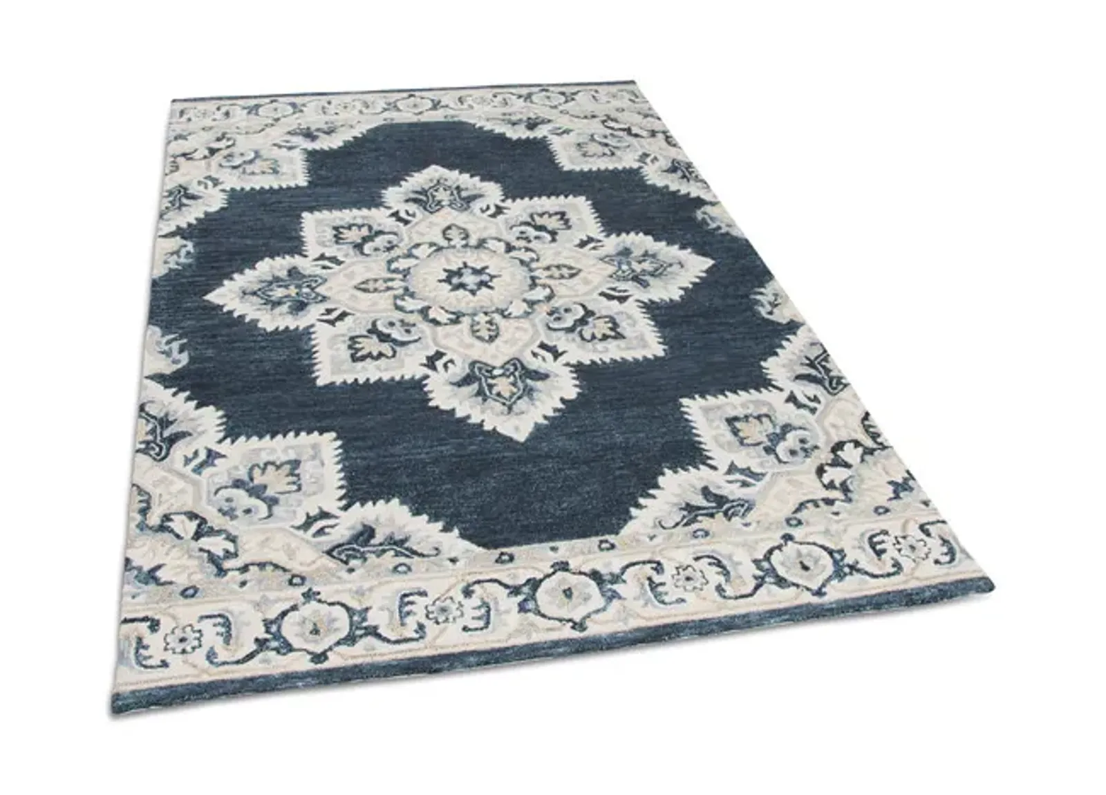 Resonant Midnight Blue Area Rug - 9 0  X 12 0 